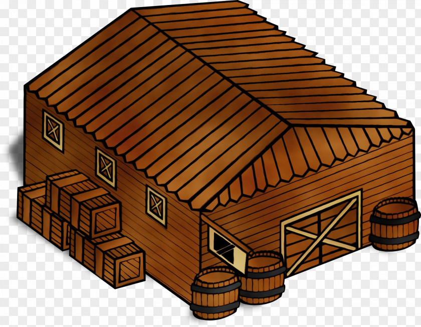 Building Shed House Wood Roof Log Cabin PNG