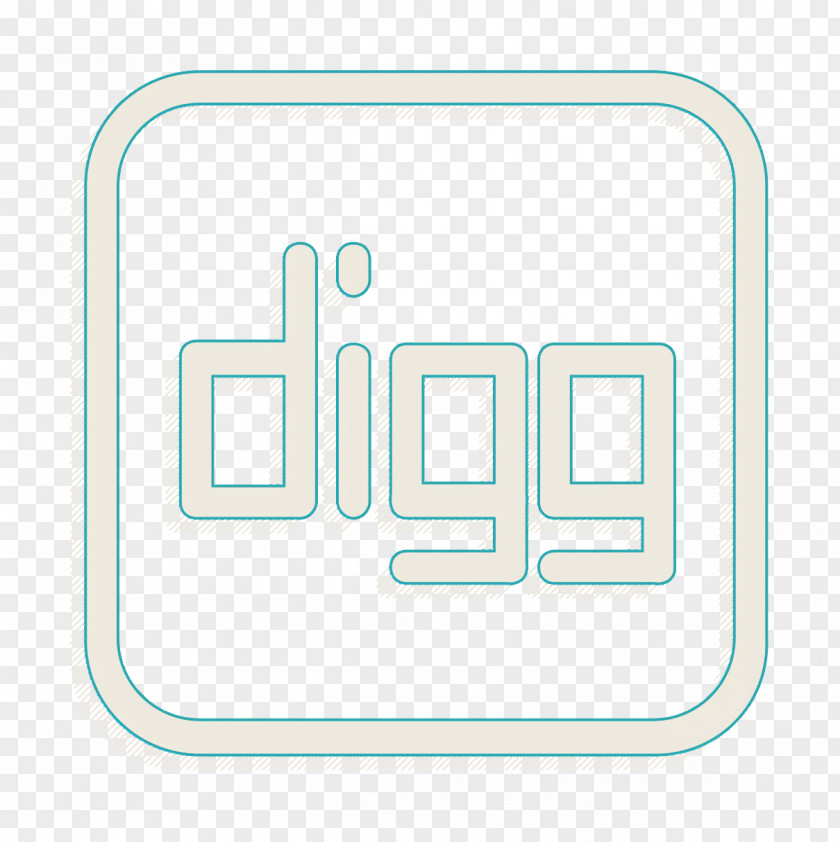 Rectangle Number Digg Icon Media Network PNG