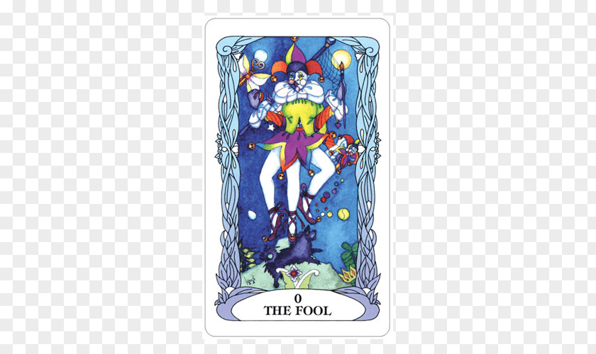 Luminous Butterfly Tarot Of A Moon Garden The Fool For Life & Love PNG