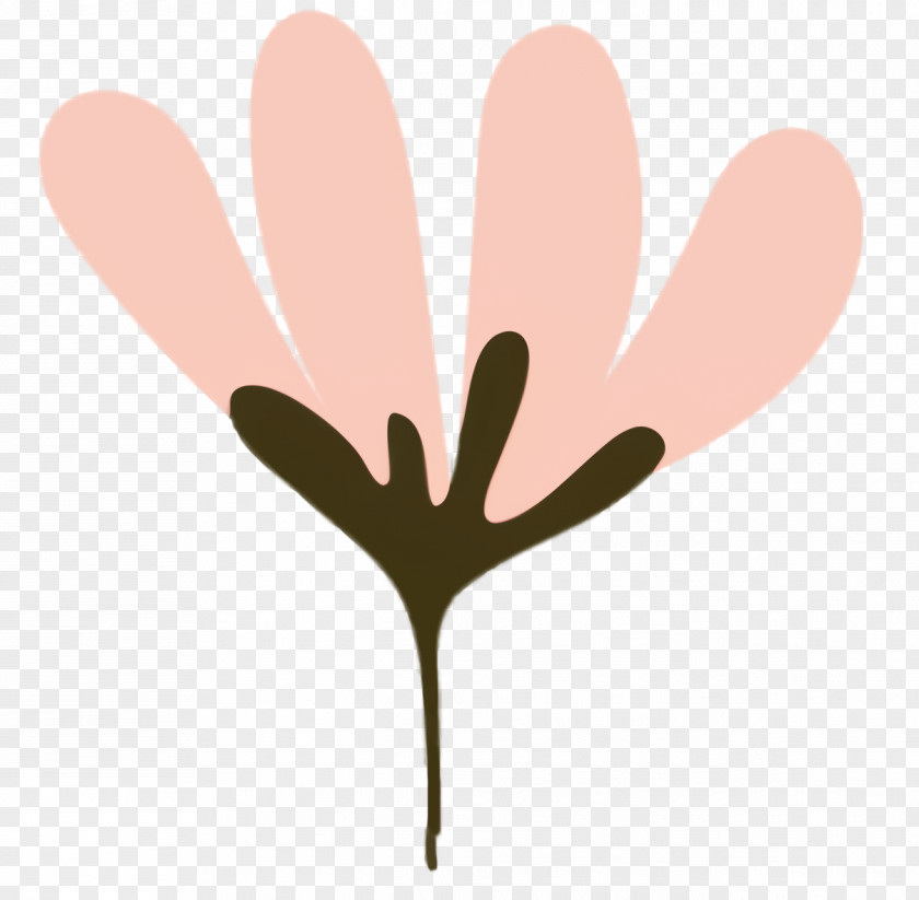 Gesture Tree Pink Flower Cartoon PNG