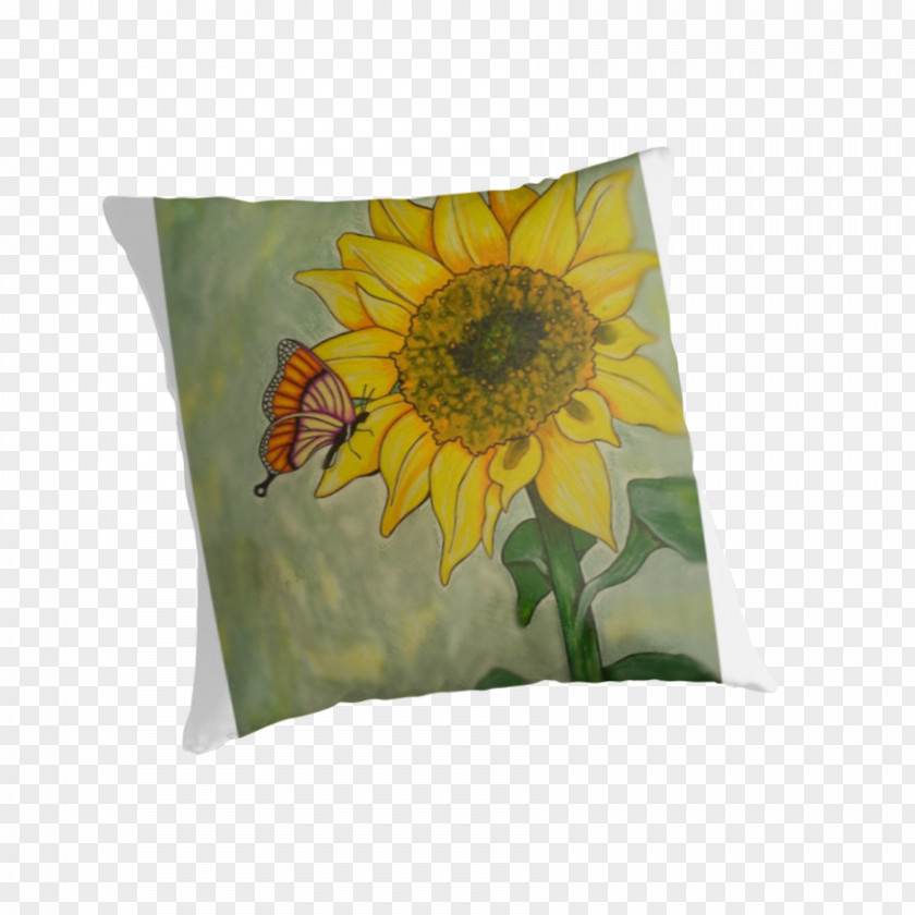 Sunflower Decorative Material Cushion Pillow Insect Membrane PNG