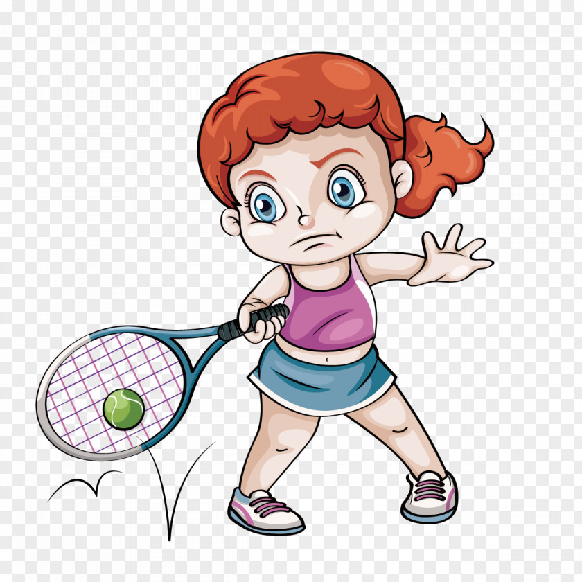 Vector Tennis Play Clip Art PNG