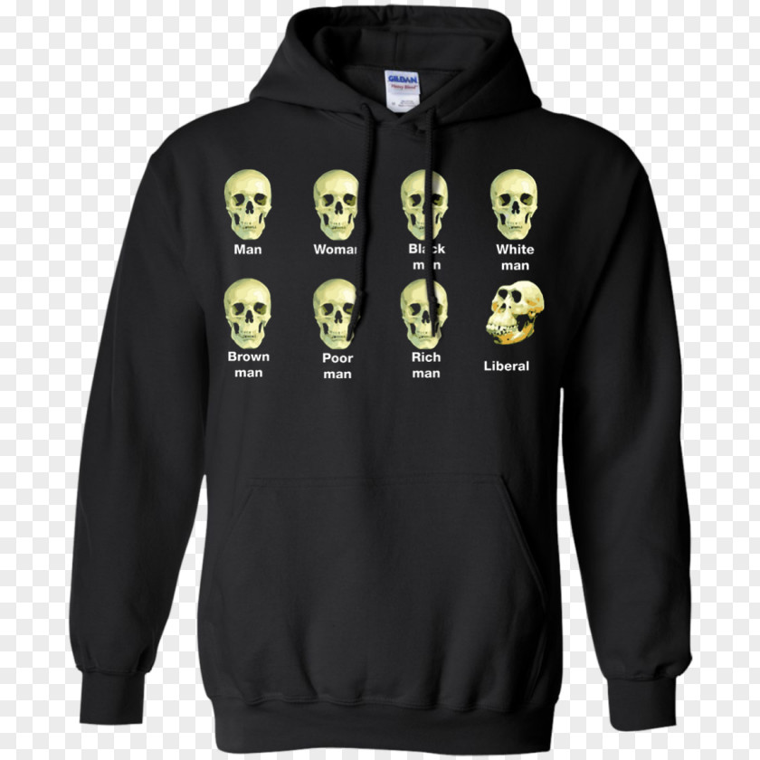 Black Skull Hoodie T-shirt Bluza Tracksuit Sweater PNG
