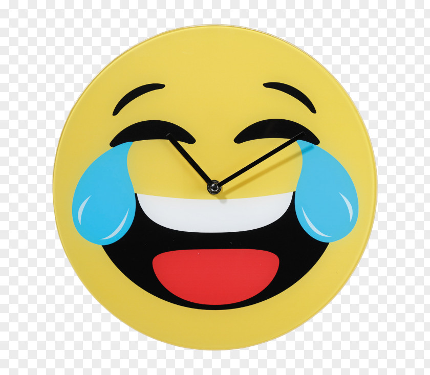 Clock Emoticon Laughter Smiley Wall PNG