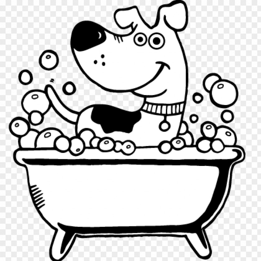 Coloring Book Happy Dog Drawing PNG