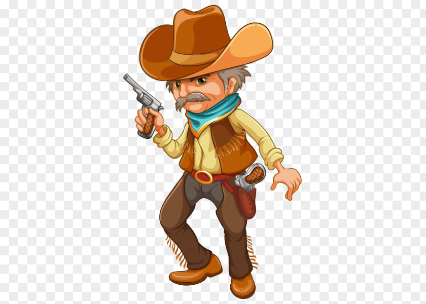 Design American Frontier Cowboy Stock Photography PNG