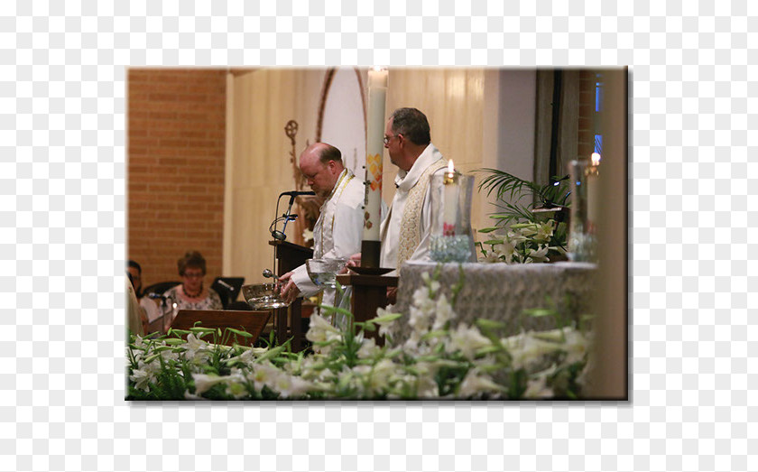 Easter Vigil Floral Design Blessing PNG