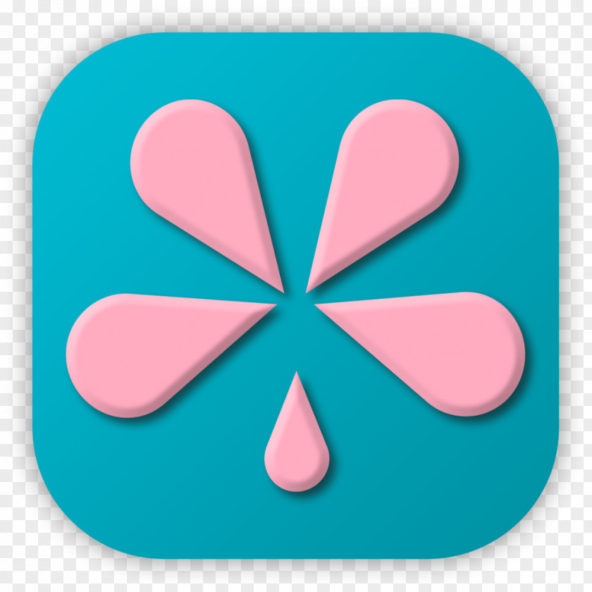 Design Pink M Symbol Turquoise PNG