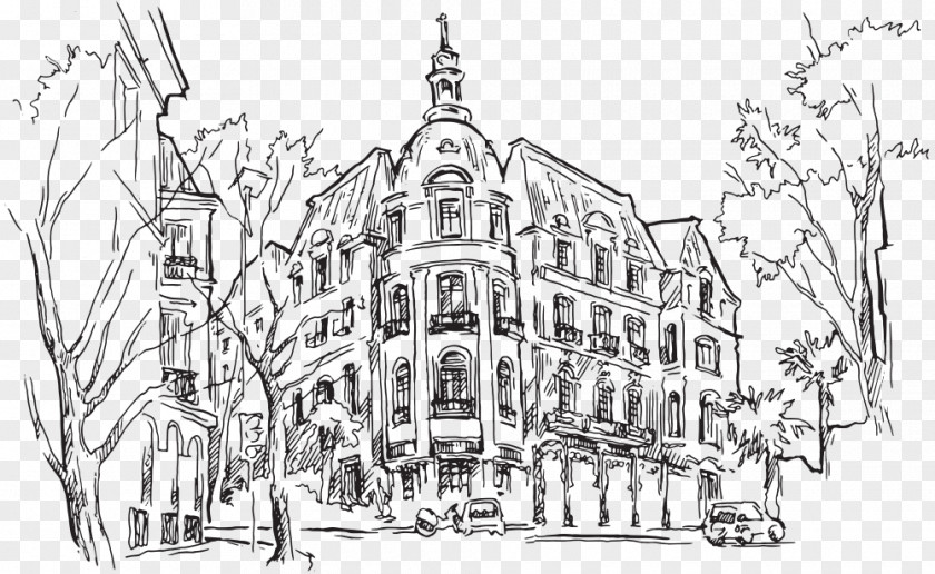 Dubrovnik Old Town Croatia Prague Drawing Vector Graphics Illustration Sketch PNG