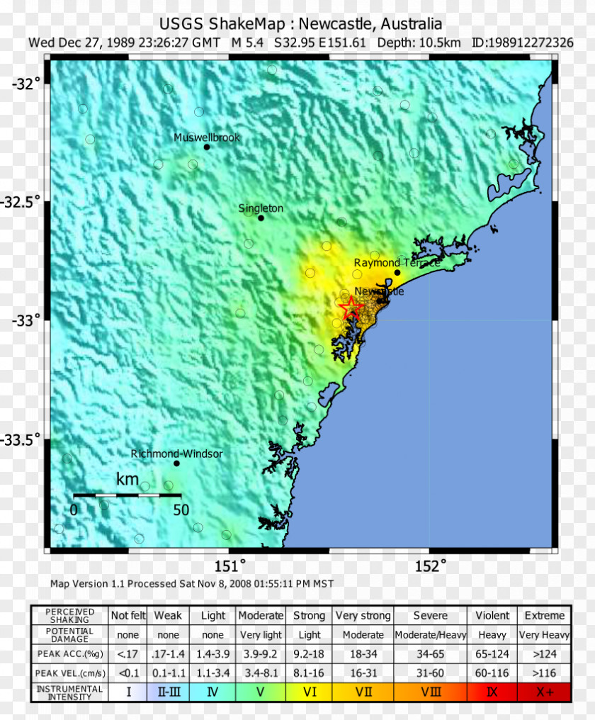 Map 2016 Tanzania Earthquake 1989 Newcastle United States Geological Survey PNG