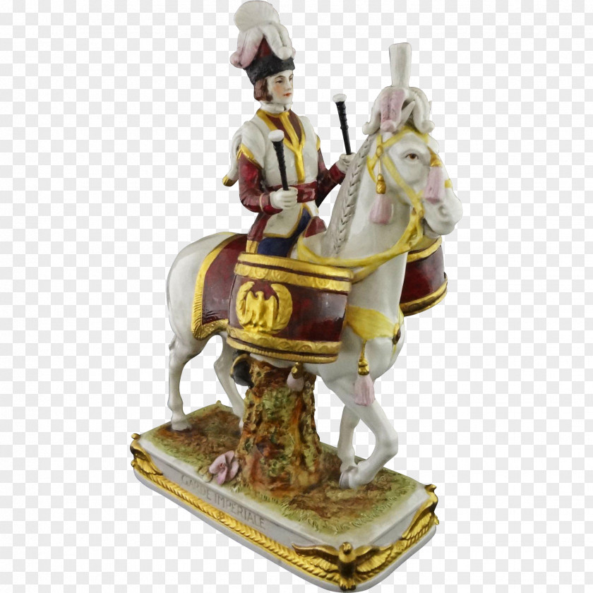 Porcelain Scheibe-Alsbach Figurine Horse Dog PNG