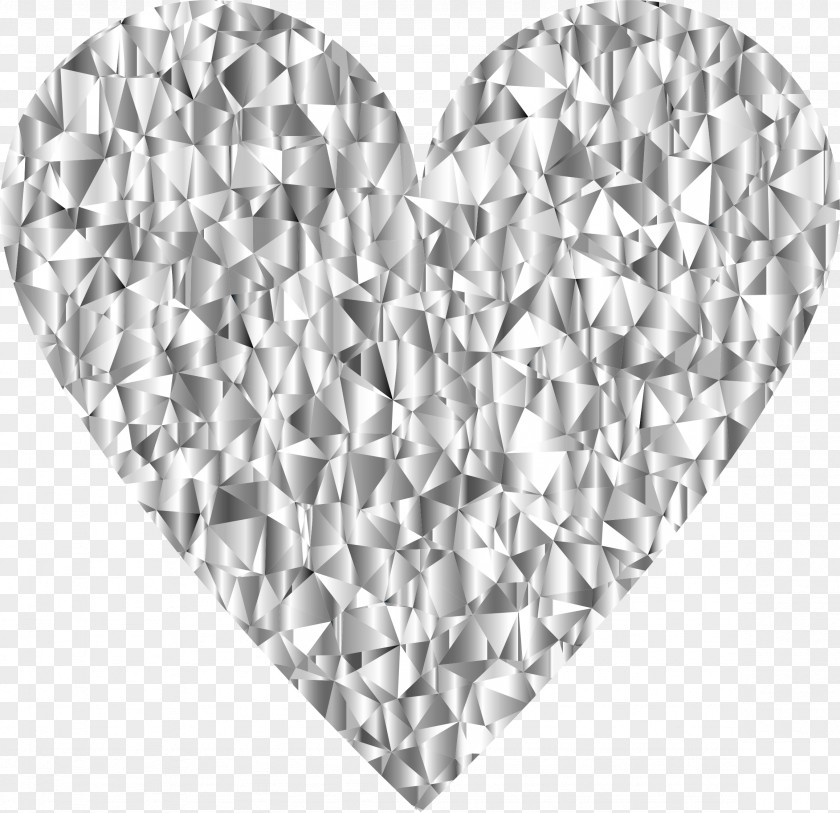 Gemstone Heart Clip Art PNG