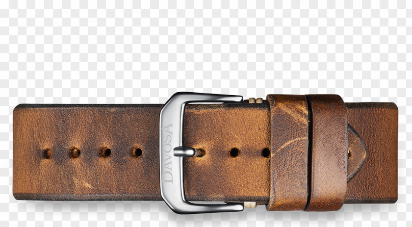 Leather Strap Belt Buckle Watch PNG