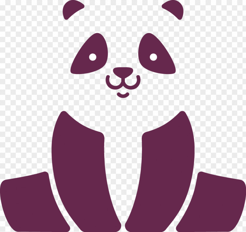 Panda Vector Material Giant Logo Illustration PNG
