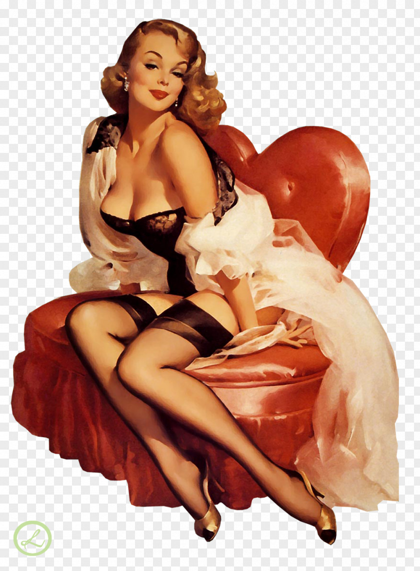 Pin-up Girl Female Retro Style Woman PNG girl style Woman, sexy, Marilyn Monroe sitting on red leather sofa clipart PNG
