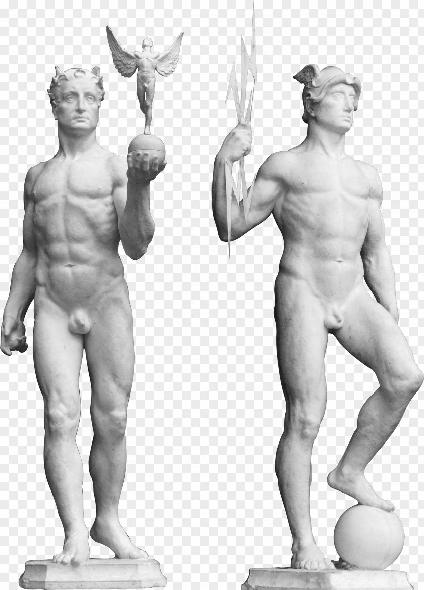 Roman Statue Head Classical Sculpture Figurine Clip Art PNG