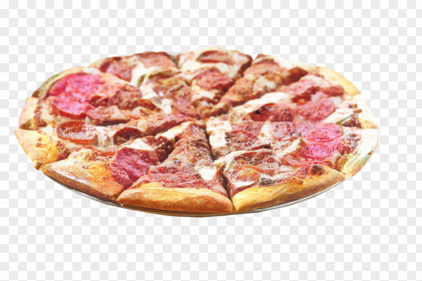 Saltcured Meat American Food Pepperoni Pizza PNG