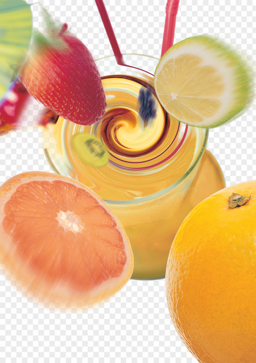 Strawberry Juice Drink Orange Apple PNG