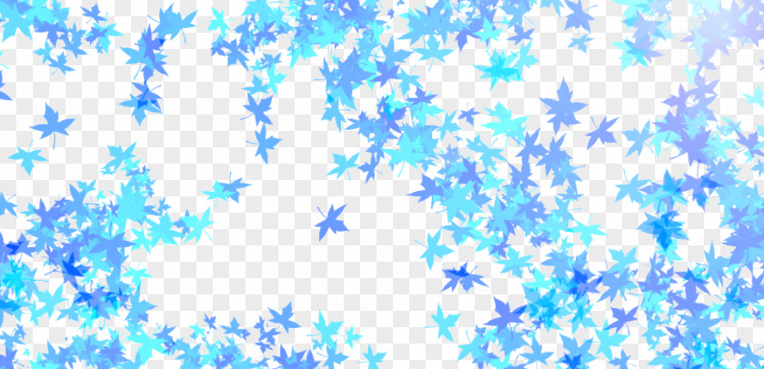 Maple Leaf Blue Background PNG