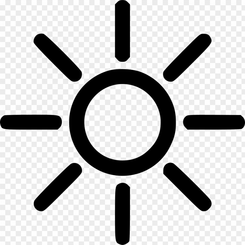 Sun Rays Symbol Clip Art PNG