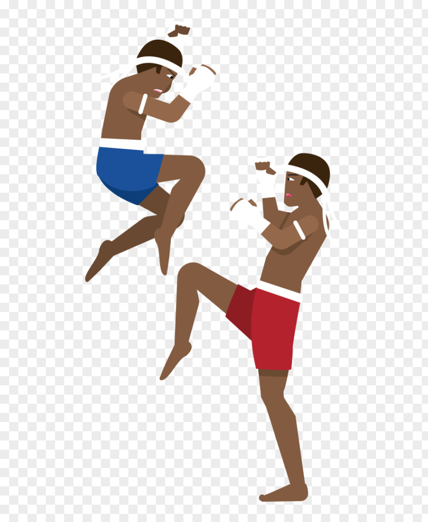 Boxing Vector Graphics Muay Thai Illustration PNG
