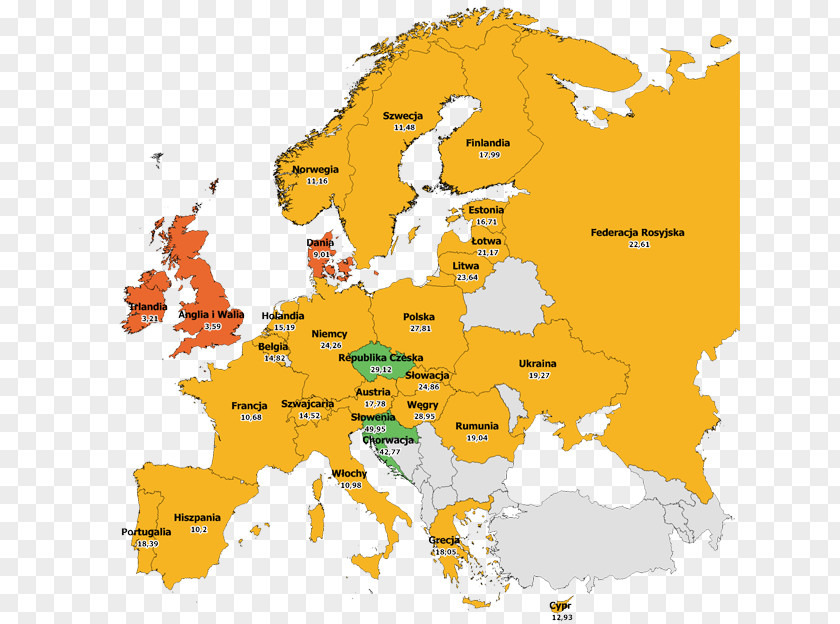 Map European Union World PNG