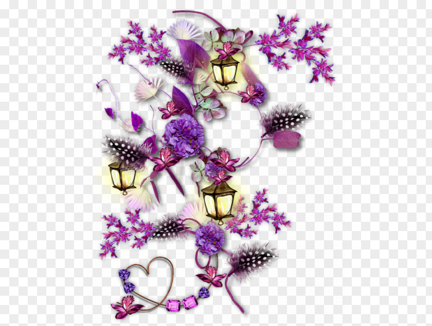 Purple Flowers Flower Creative Lamp Light Fixture Lighting Candle PNG