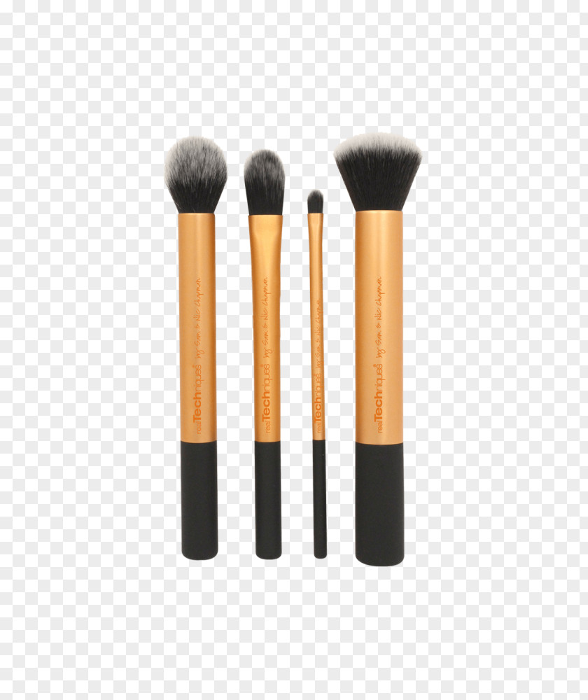 Realistic Make Up Real Techniques Core Collection Makeup Brush Starter Set Cosmetics PNG