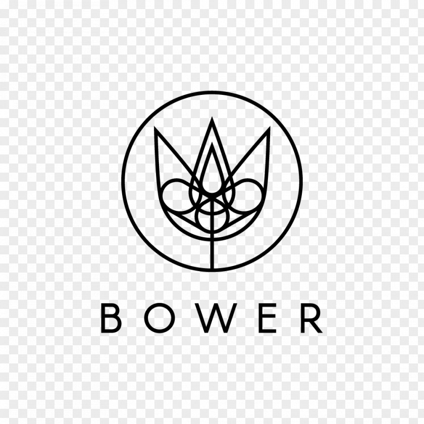 Bower Logo White Email Reticle Angle PNG
