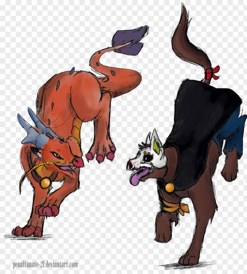 Dog Horse Cattle Cartoon Pack Animal PNG