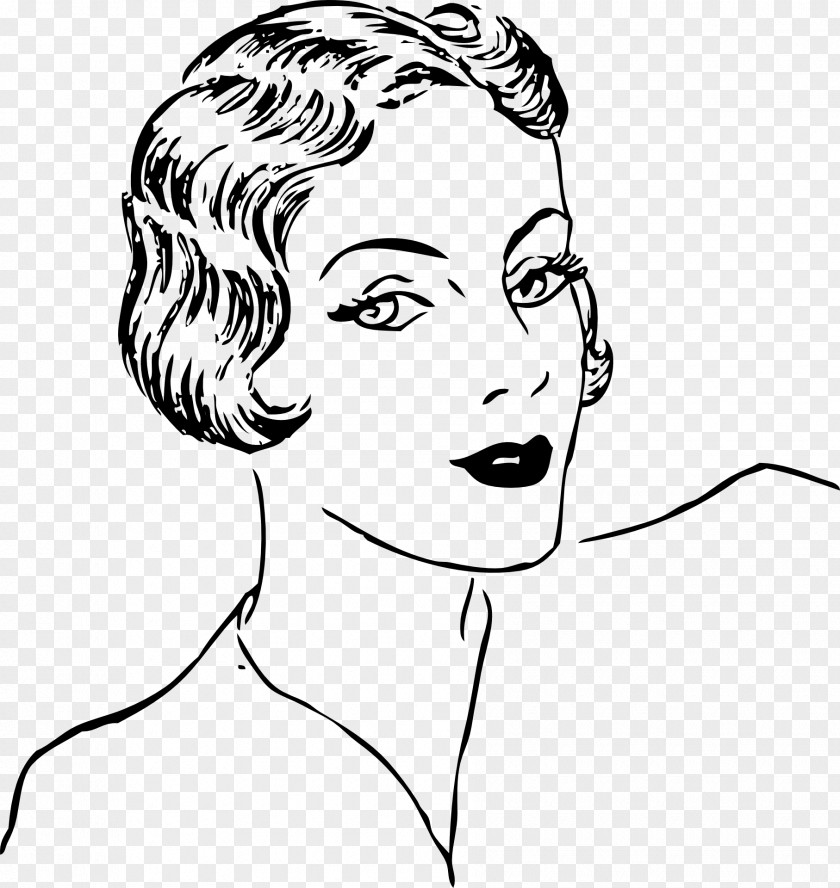 Haircut Woman Cartoon Drawing Clip Art PNG