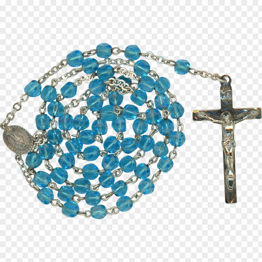 Praying Hands With Rosary Beads Turquoise Bead Bracelet Jewellery PNG