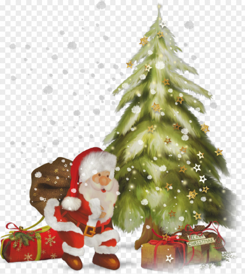 Christmas Santa Claus New Year Tree Holiday PNG