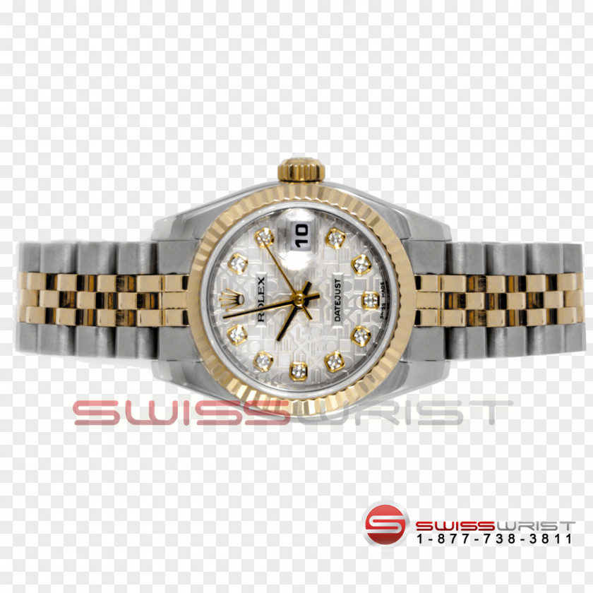 Silver Jubille Celebration Rolex Datejust Watch Strap Movement PNG