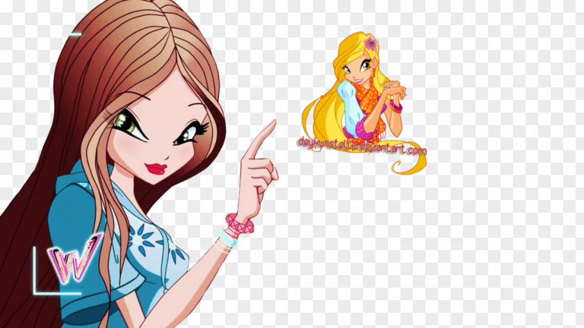 Winx Wow Aisha Roxy Bloom Flora Illustration PNG