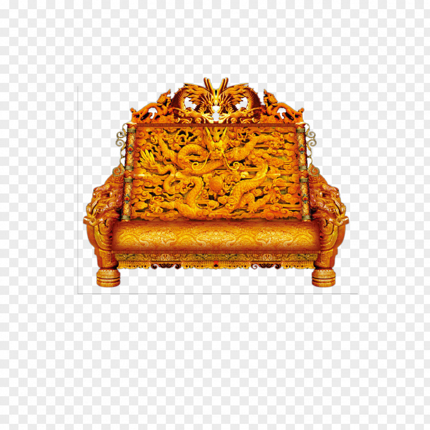 Classical Imperial Throne Table Chair Furniture PNG