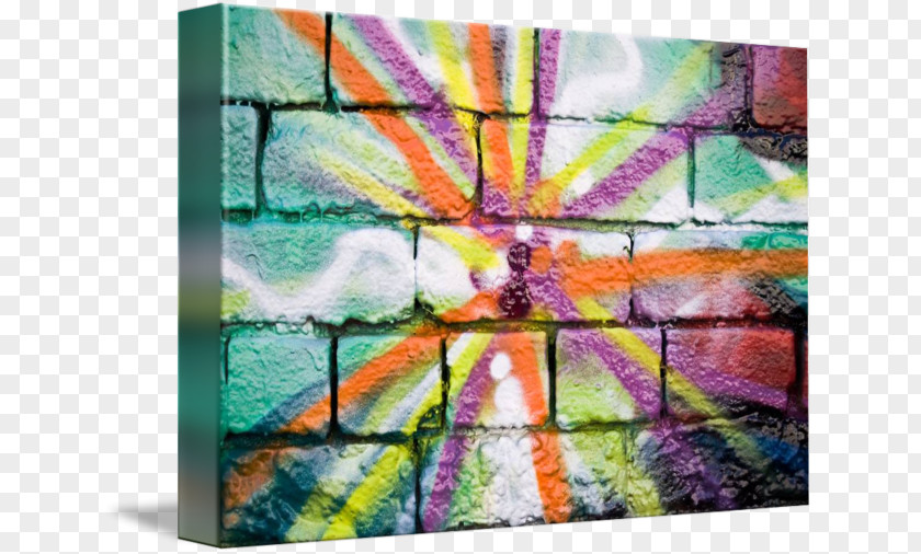 Color Graffiti Modern Art Painting Window PNG