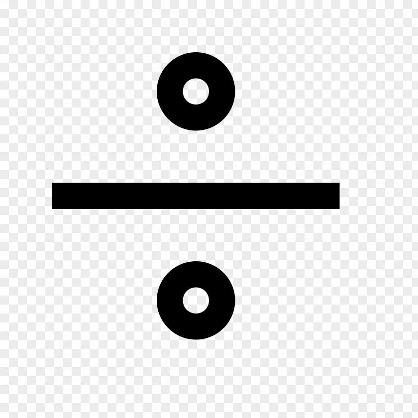 Dividing Line Division Obelus Symbol Mathematics PNG