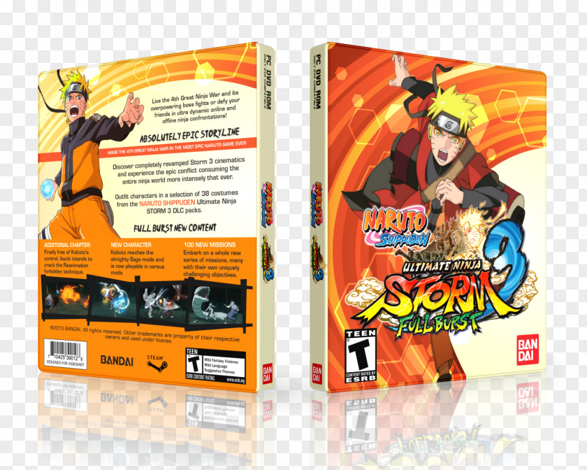 Naruto Shippuden: Ultimate Ninja Storm 3 Full Burst Naruto: Heroes Xbox 360 PNG