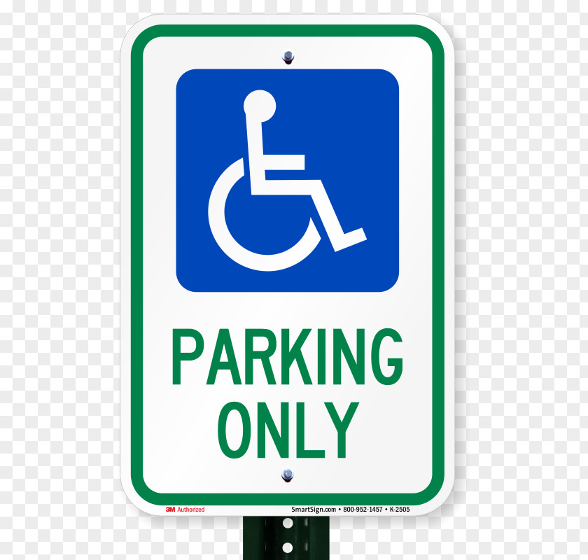 Parking Sign Disabled Permit Disability ADA Signs Accessibility PNG