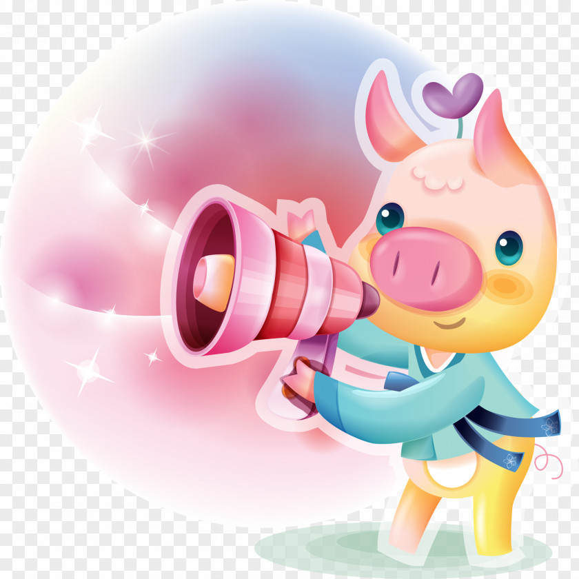 Pig Vector Moe Child PNG