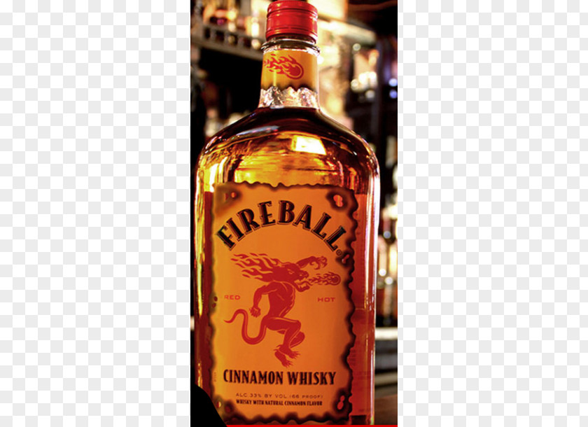 Fireball Cinnamon Whisky Whiskey Distilled Beverage Canadian Espresso PNG