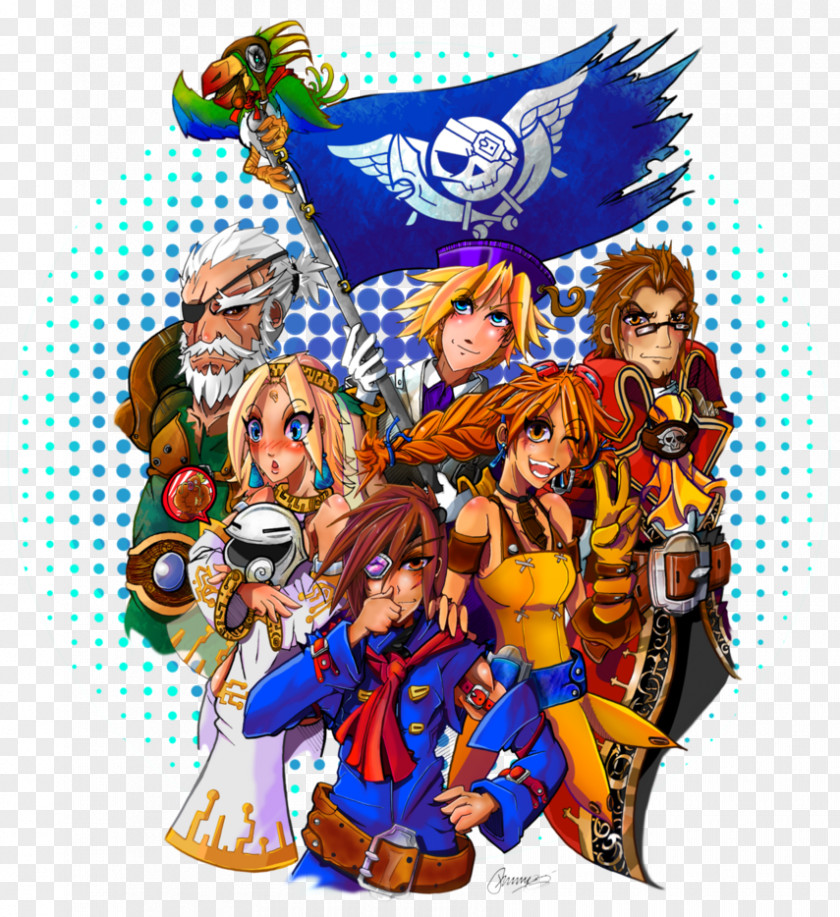 Fish Face Skies Of Arcadia Legends GameCube Overworks Fan Art PNG