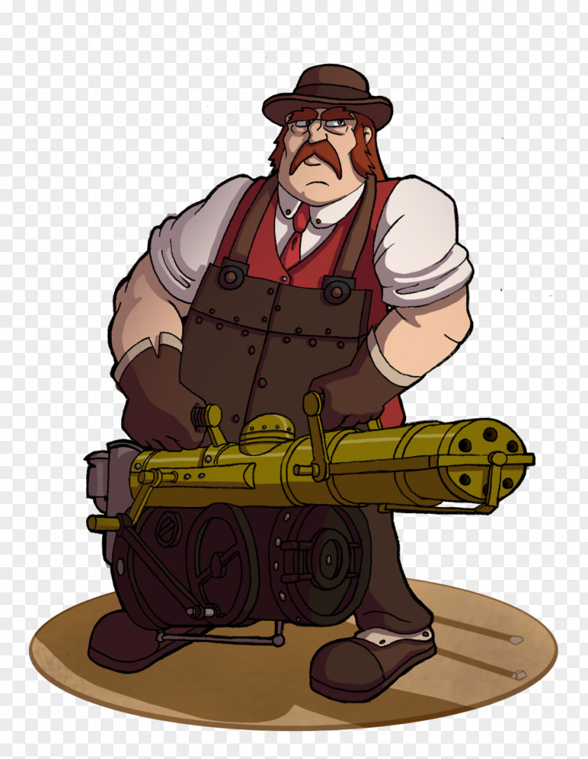 Heavy Weapon Cartoon Profession Character PNG