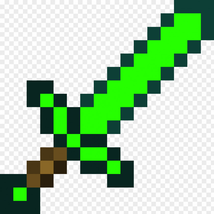 Mine Craft Minecraft Longsword Weapon Video Game PNG