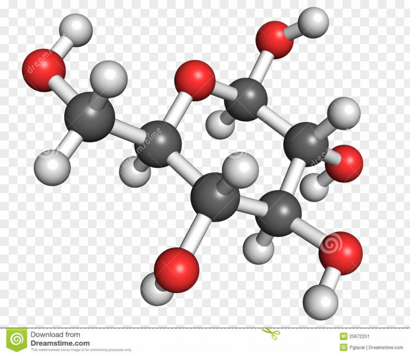 Molecule Ball-and-stick Model Glucose Molecular PNG