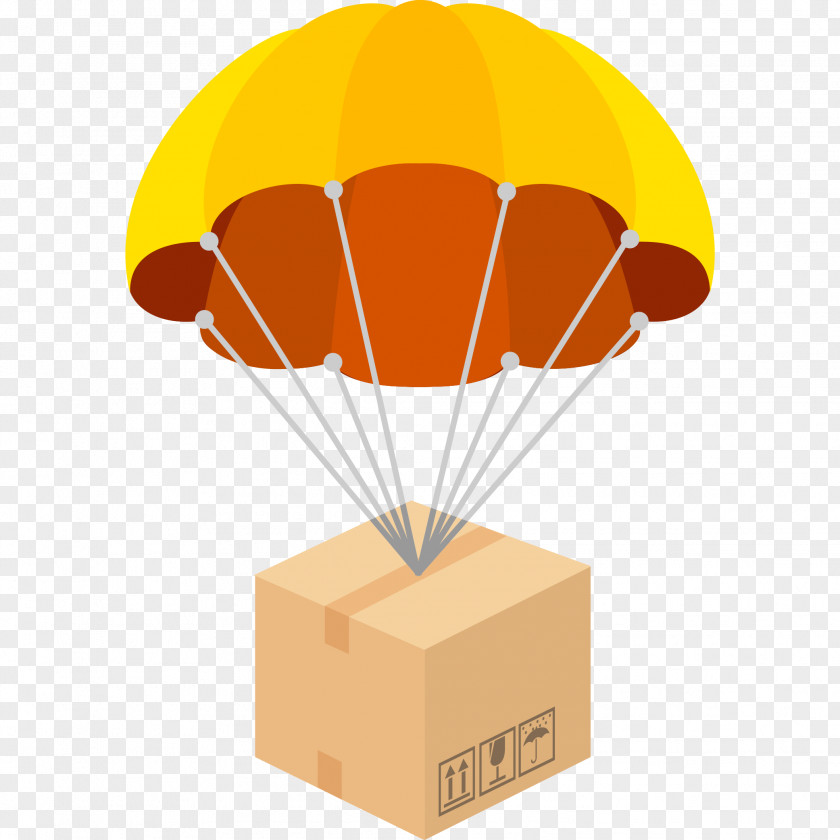 Parachute Flat Design Clip Art PNG