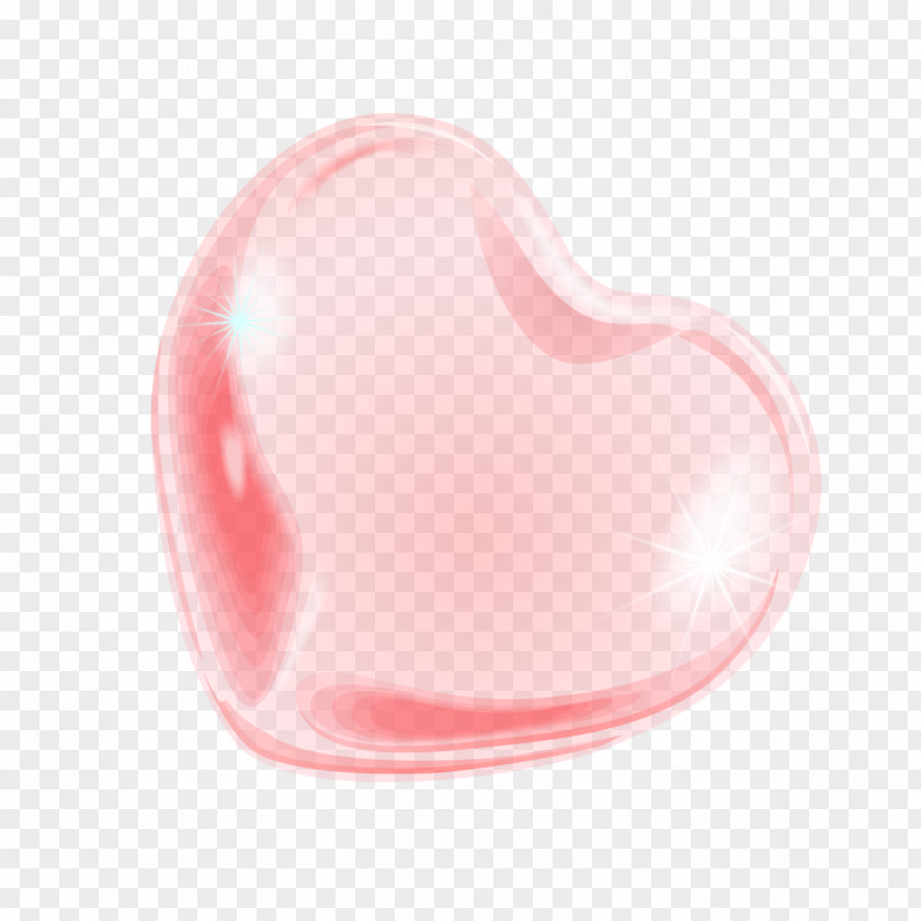 Pink Love Model Heart PNG