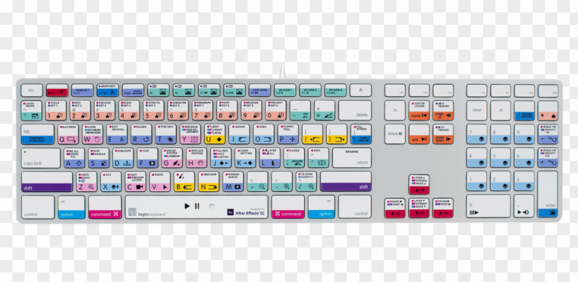 Apple Keyboard Computer Adobe After Effects Shortcut Systems PNG