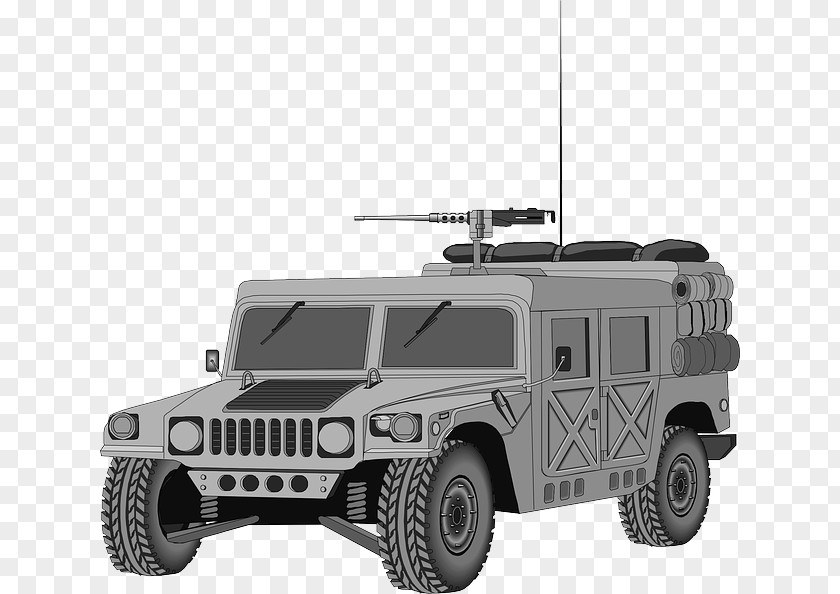 Cartoon Car Hummer H2 Humvee Clip Art PNG